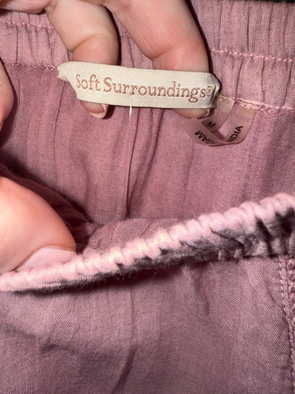 Soft Surroundings New! flowy embellished & Embroidered Maxi Skirt in light plum - Picture 5 of 7